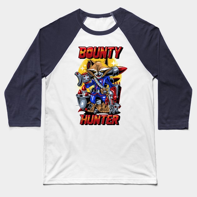 Trash Panda Bounty Hunter Baseball T-Shirt by Kachow ZA